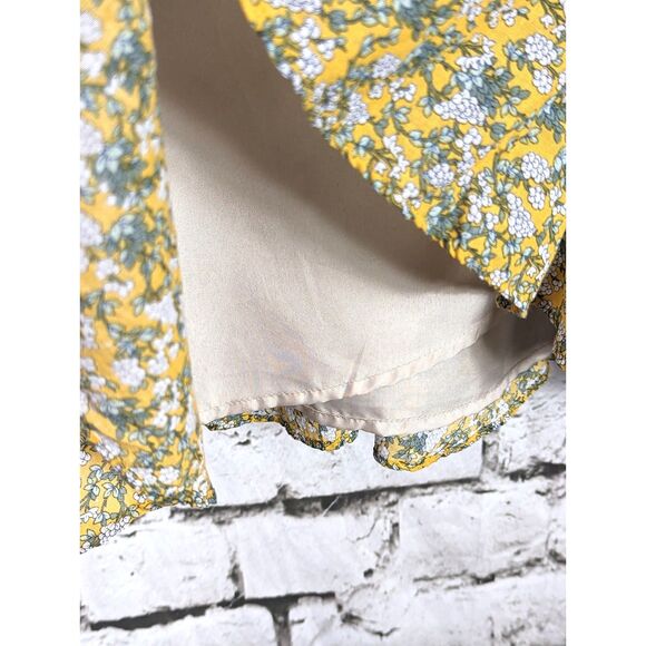 REVOLVE BB DAKOTA Boho Cottage Ditsy Floral "Big Flirt Energy" Mini Dress Large - Picture 6 of 11